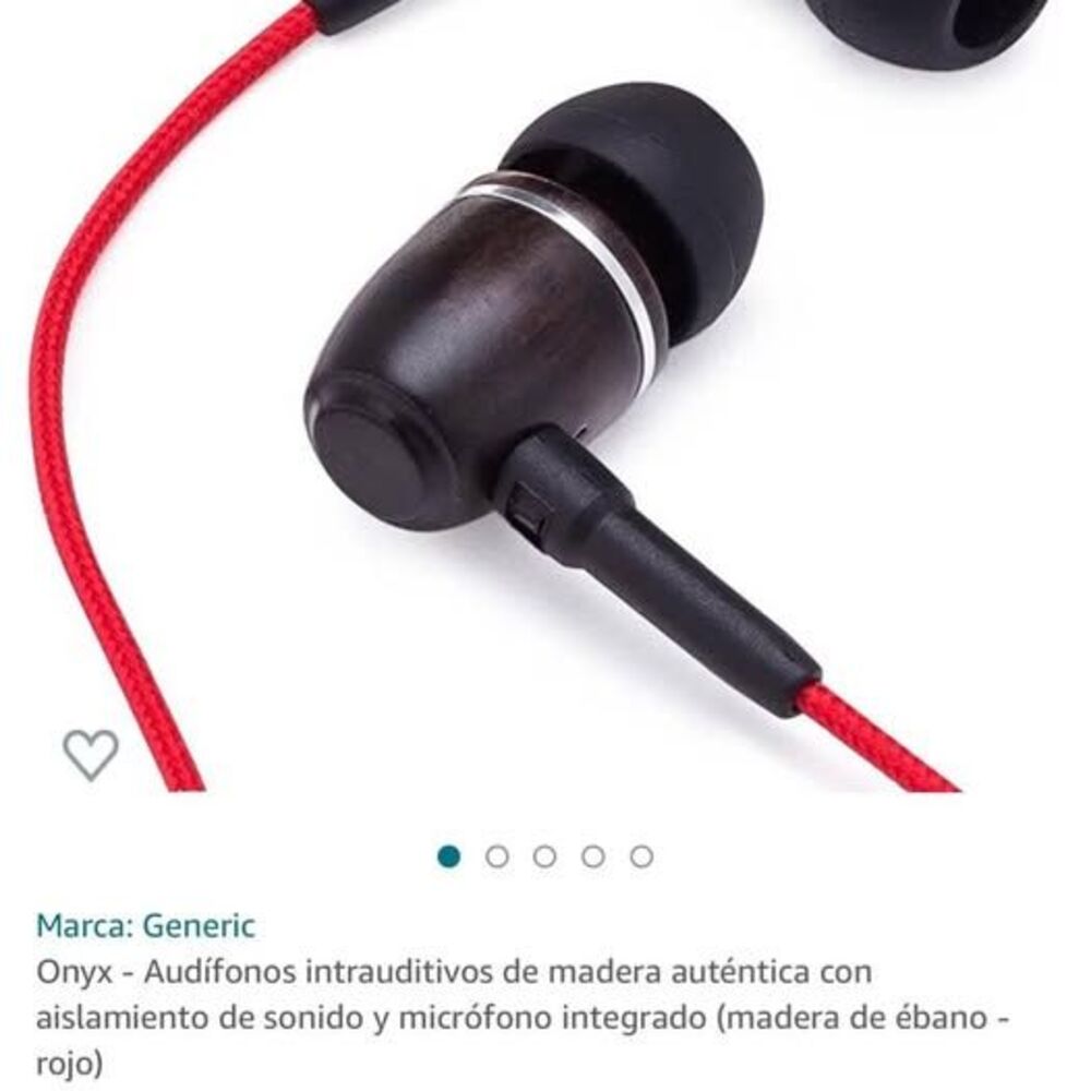Onyx - Real Wood Sound Isolating In-Ear Headphones - Picture 2 of 4